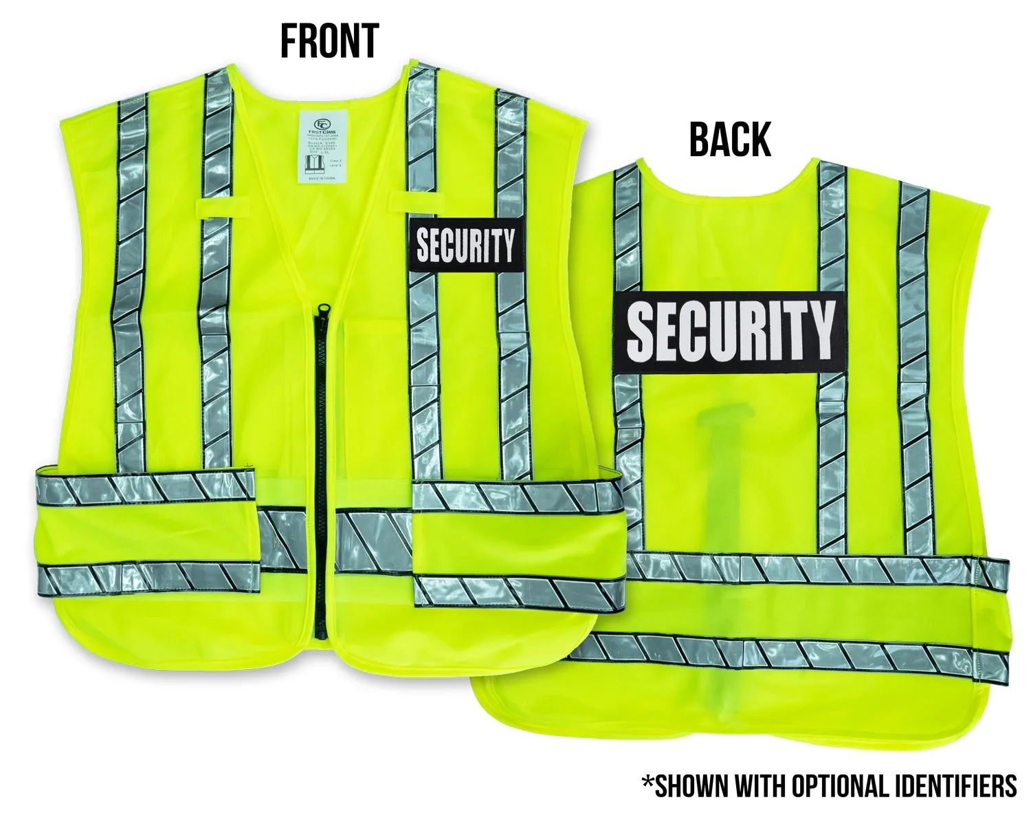 Reflective Safety Vest with Optional Reflective Identifier