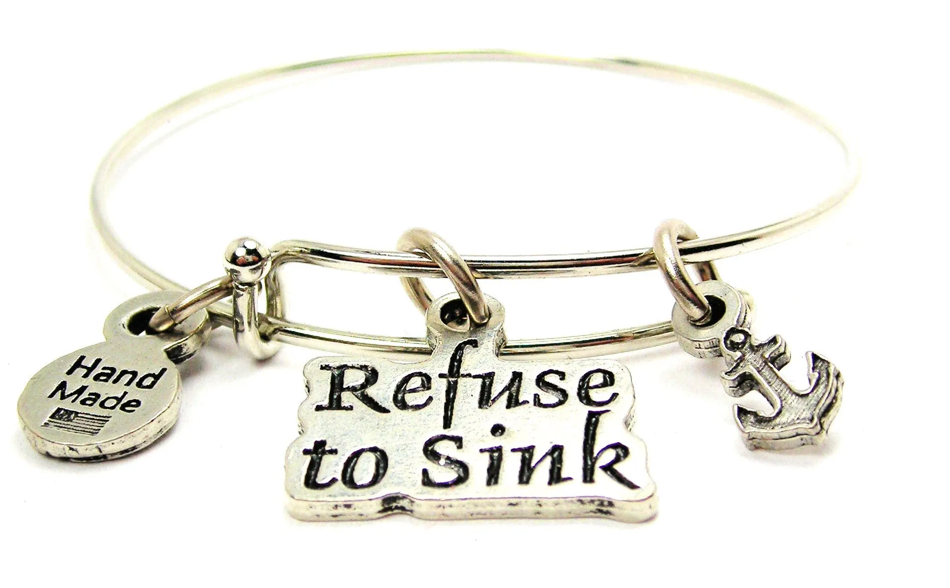 Refuse To Sink Expandable Bangle Bracelet