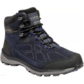 Regatta Samaris Suede Mid Mens Waterproof Walking Boots - Navy