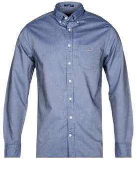 Regular Fit Blue Oxford Shirt Persian Blue