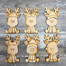 Reindeer Ornament Set - Free Shipping