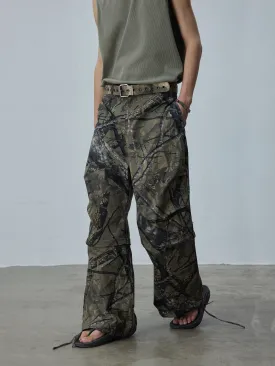 Removable loose-fitting casual pants