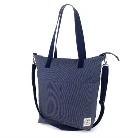 Reversible Messenger Bag - Denim Stitch/Navy