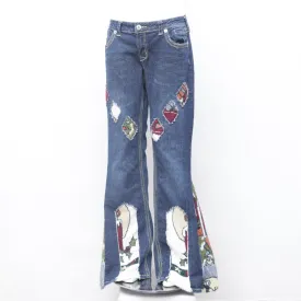 Rework Tapestry Flare Jeans