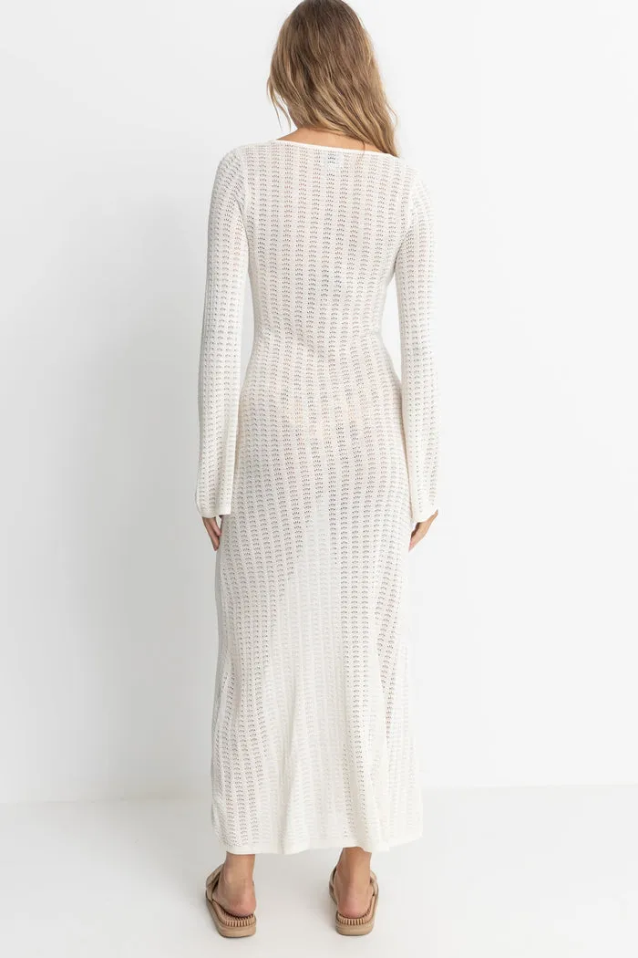 Rhythm Georgia Knit Maxi Dress - WHITE