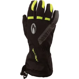 Richa Tundra Leather / Textile Waterproof Gloves - Black / Fluo