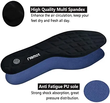 Riemot Men's Anti-Fatigue Shoe Insoles Heavy Duty Shoe Inserts for Work Shoes Boots Running Sneakers