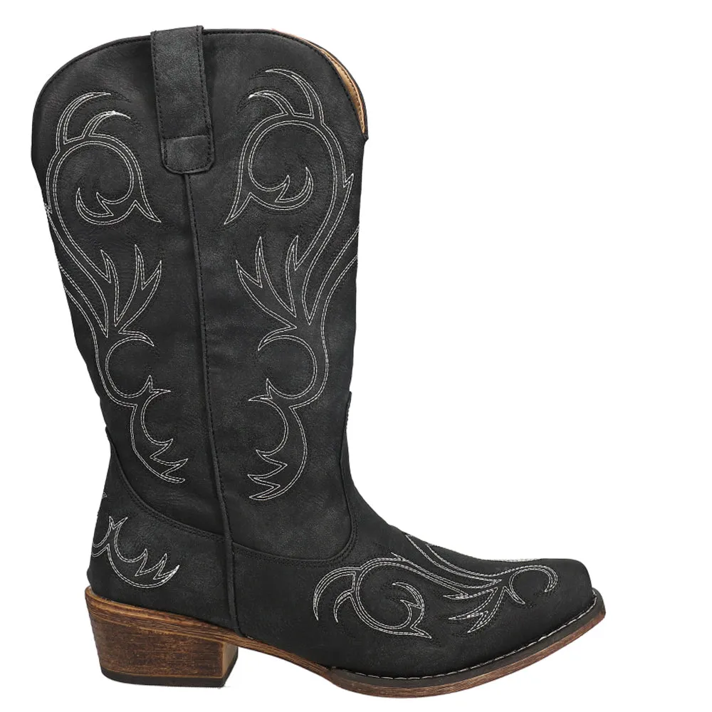 Riley Round Toe Cowboy Boots