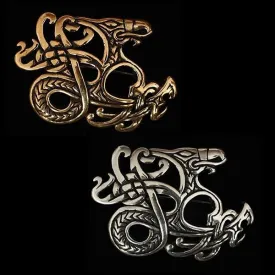 Ringerike Viking Dragon Brooch