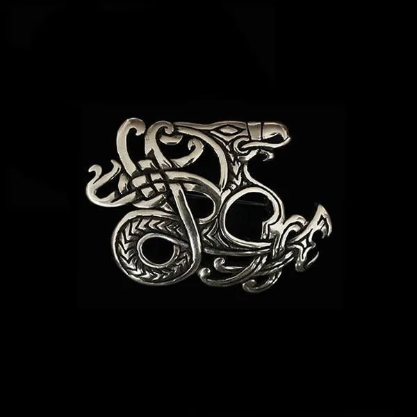 Ringerike Viking Dragon Brooch