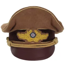 RMBO Reichkommissar Diplomat Visor – Gold Piping with Gold Bullion Cockade, Wreath & Cap Eagle