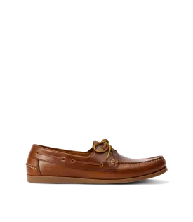 R.M.Williams - Islet Leather Moccasin Boat Shoe - Tan