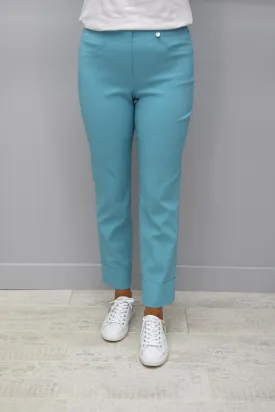 Robell Bella Duck Egg Blue 7/8 Trousers - 51568 5499 730