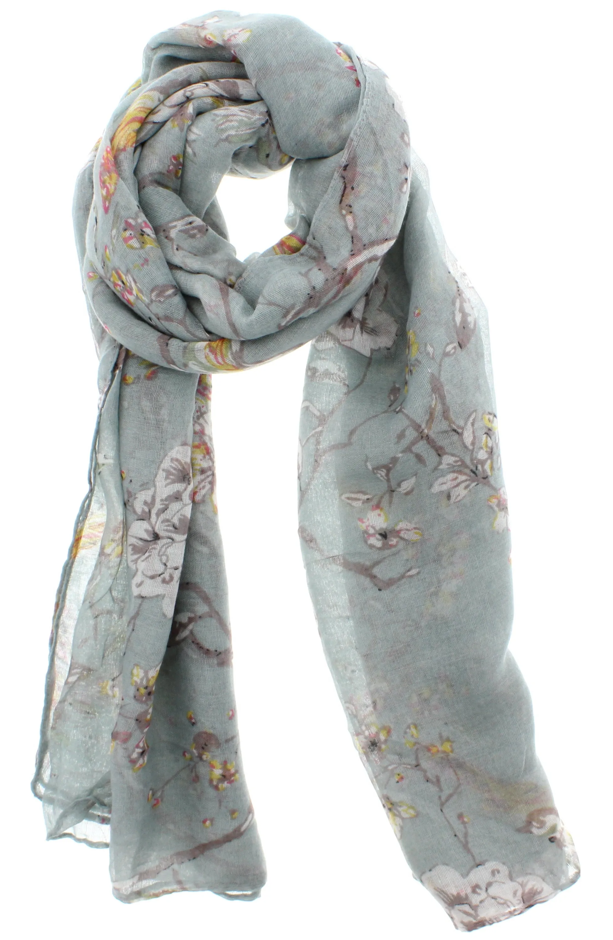 Robins, Trees & Flowers Scarf