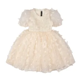 Rock Your Kid Cream Butterfly Tulle Party Dress