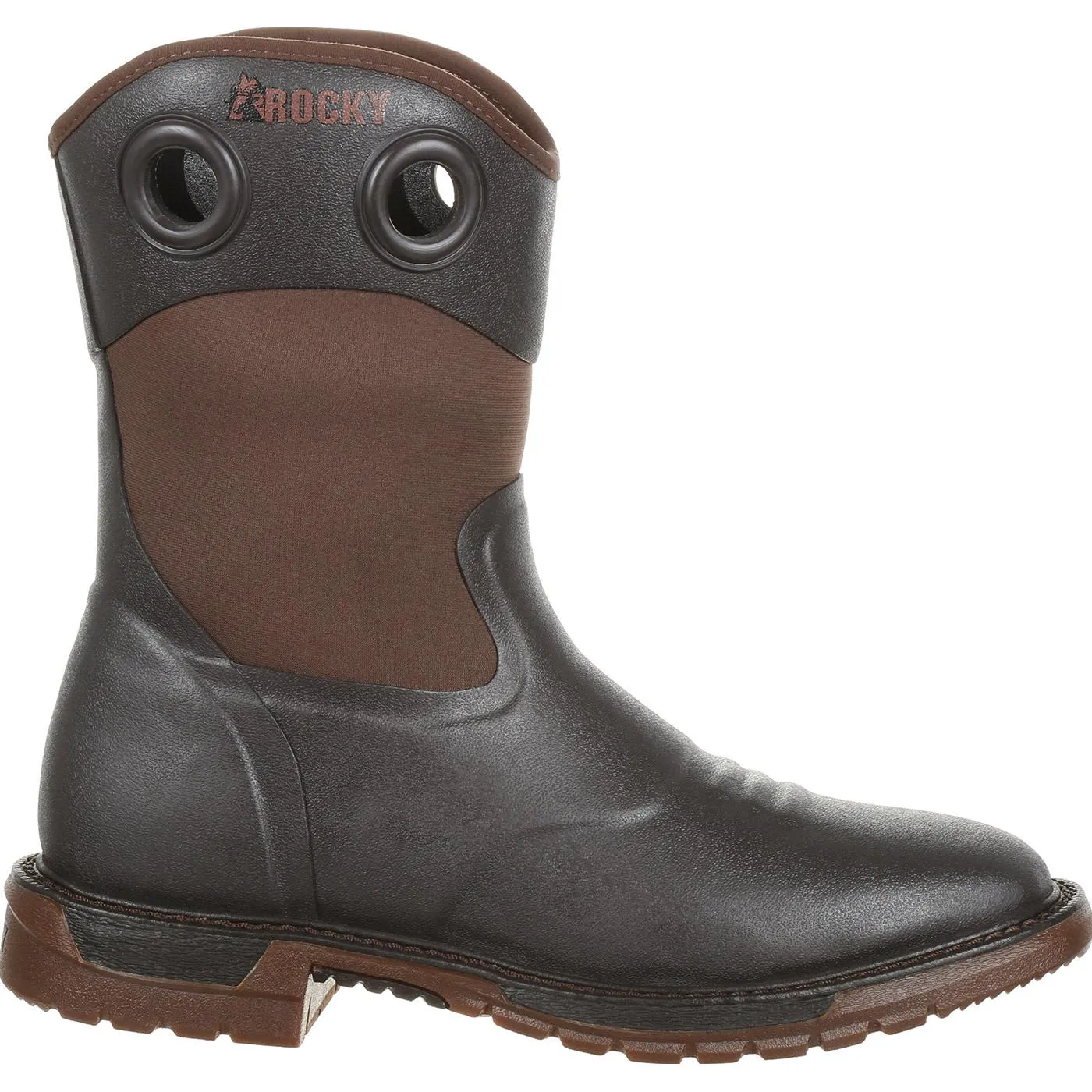 Rocky | Men's Original Ride FLX Rubber Boot | Dark Brown