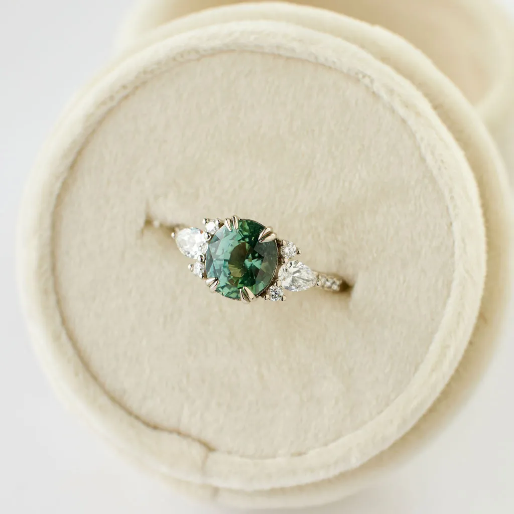 Rosalind Ring - 2.56 Carat Green Oval Sapphire