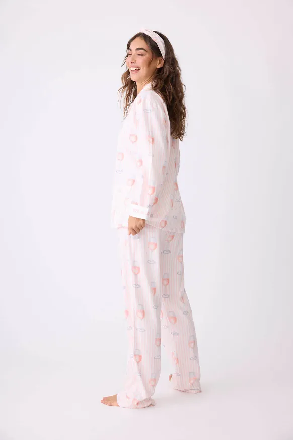 Rose All Day Flannel PJ Set