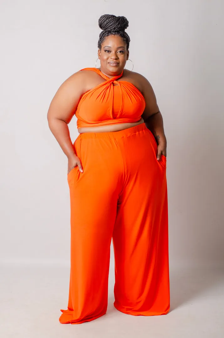 Roundabout Convertible 2 Piece Set - Orange