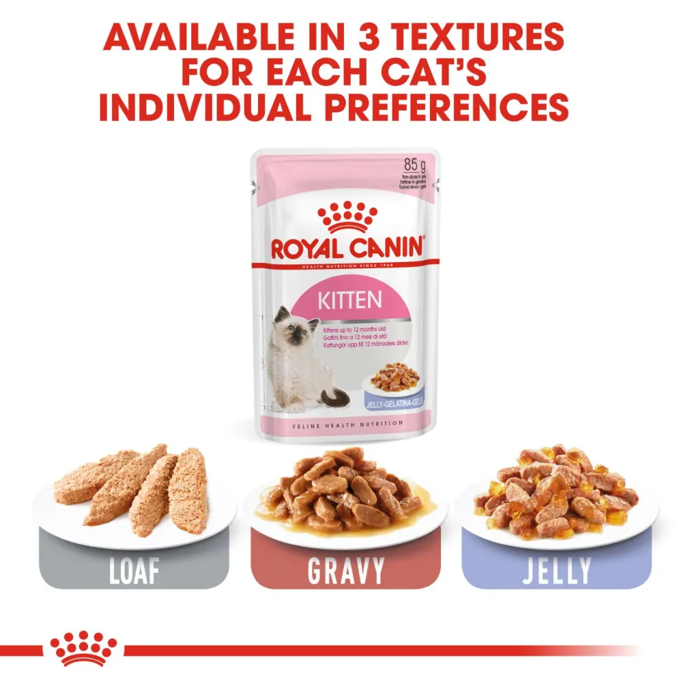 Royal Canin Kitten Jelly and Kitten Loaf Cat Wet Food Combo