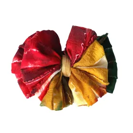 Ruffled Headband- Jungle Tie Dye