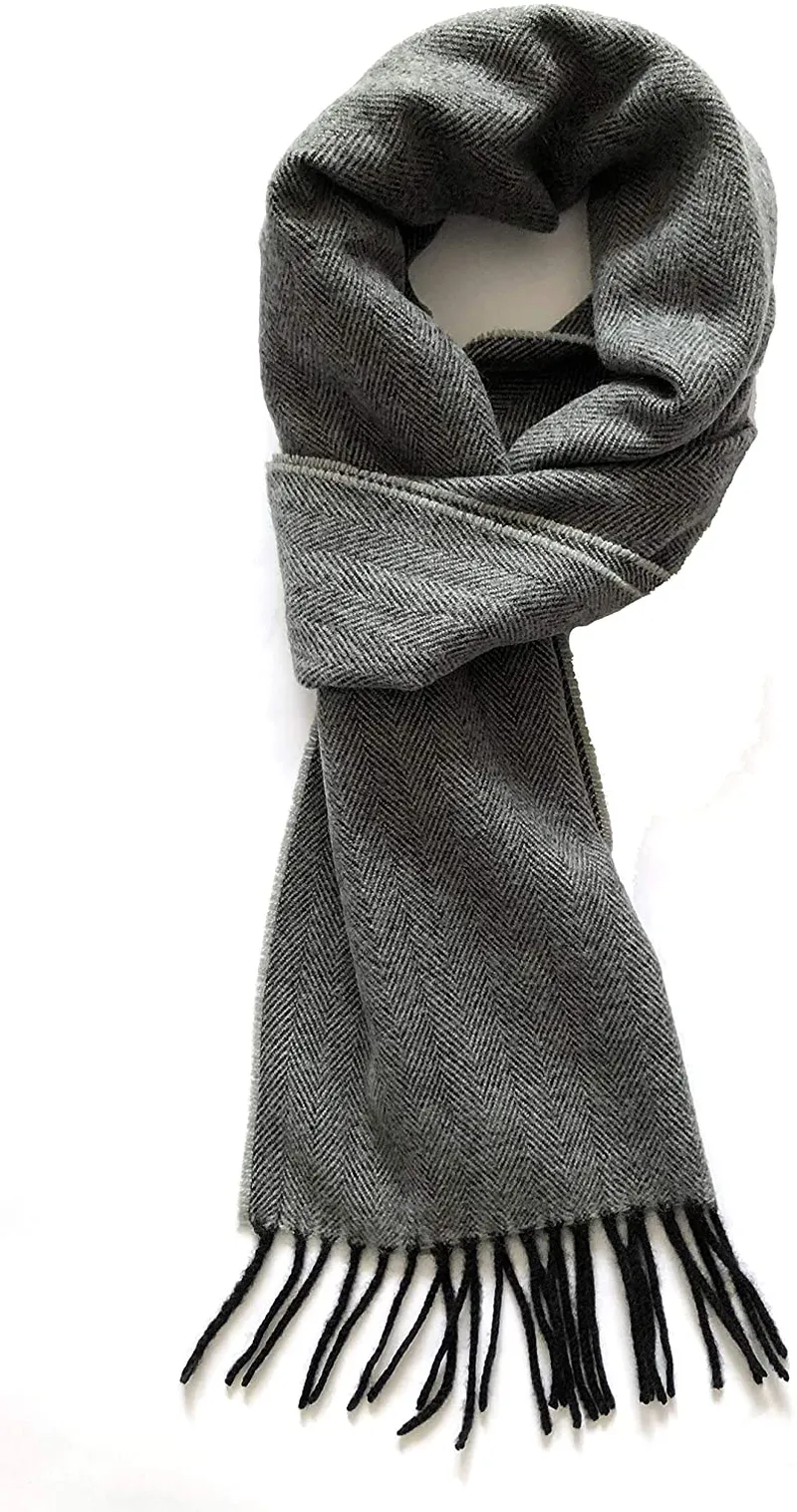 Runtlly Men'S Winter Scarf Soft Classic Cashmere Feel Scarves Unisex