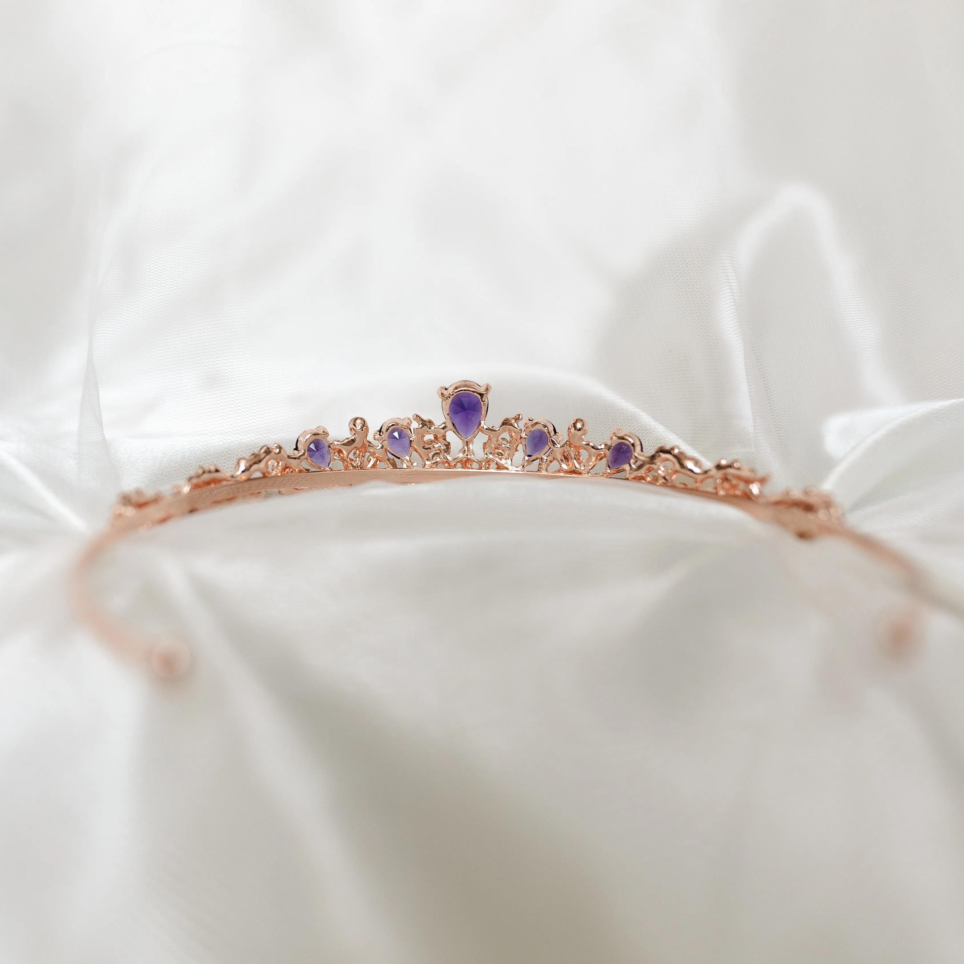 Sadie's Tiara in Purple & Rose Gold