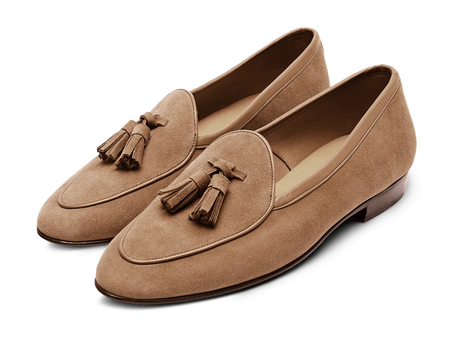 Sagan Classic Tassel Loafers in Sahara Asteria Suede