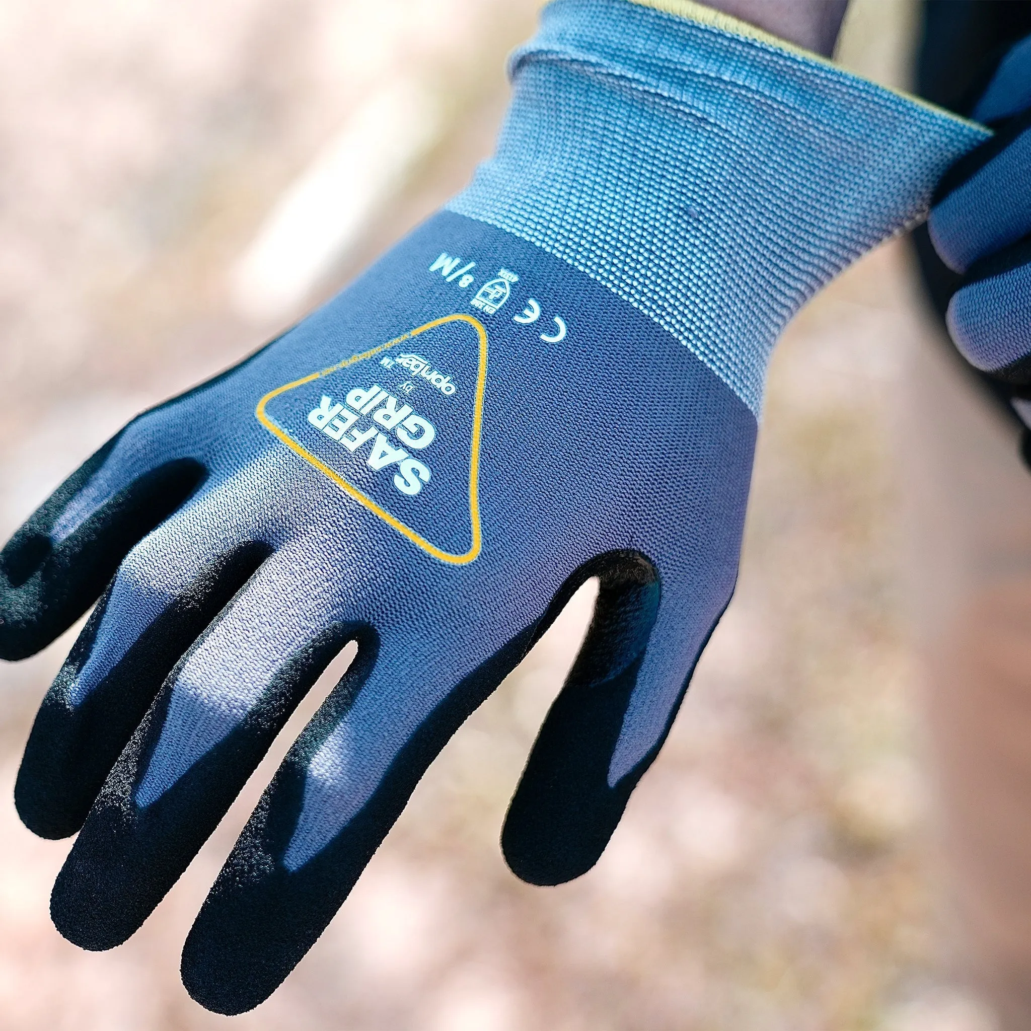 Sailing Gloves - Nitrile Coated Gloves with Touchscreen - Safer Grip by OPNBAR™ (2-Pack)