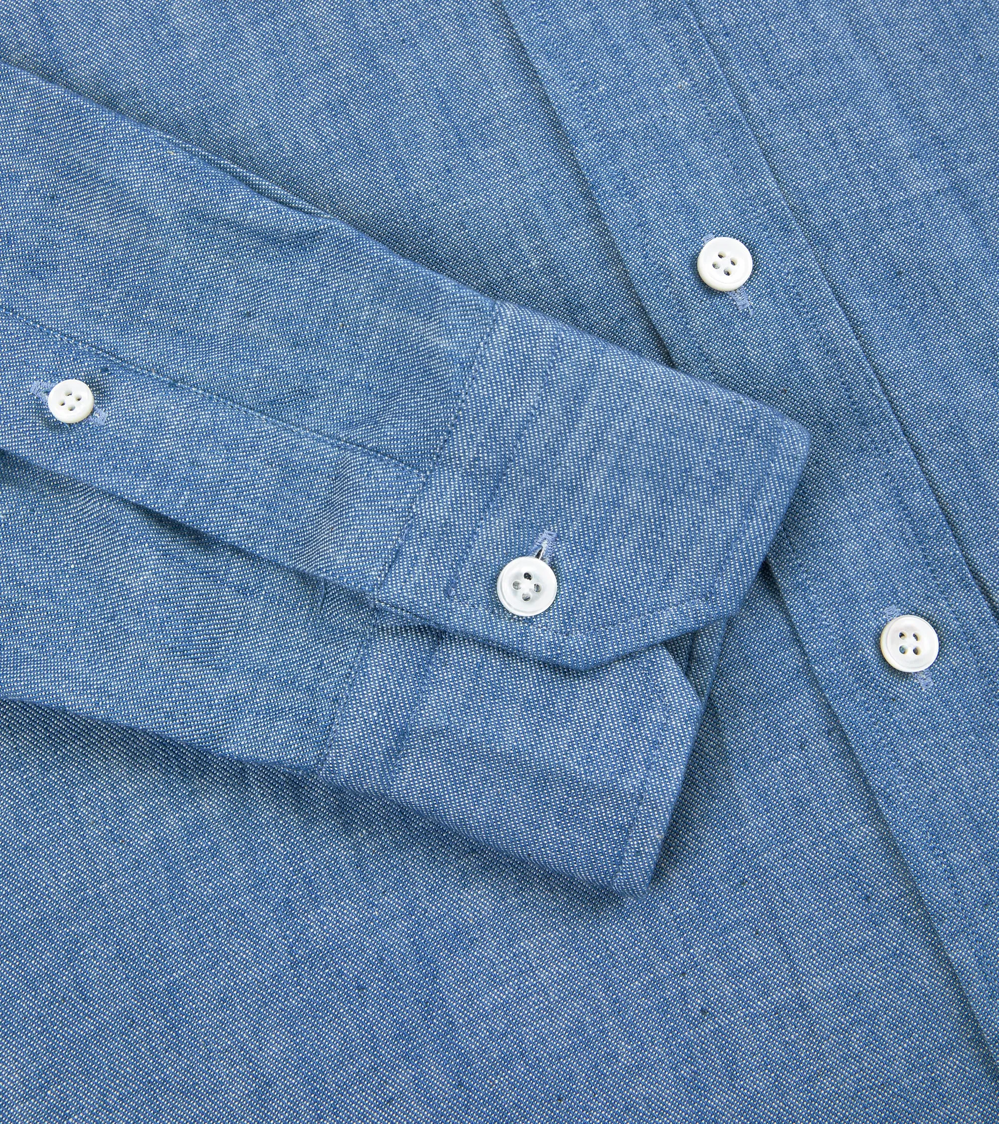 Salvatore Piccolo Selvedge Denim Shirt: Light Blue