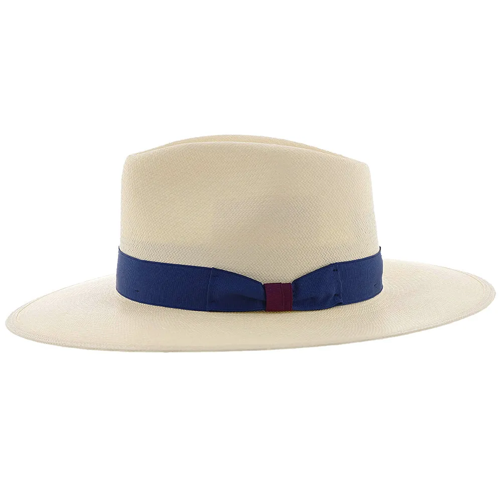 Santa Monica - Stetson Natural Wide Brim Shantung Straw Fedora Hat