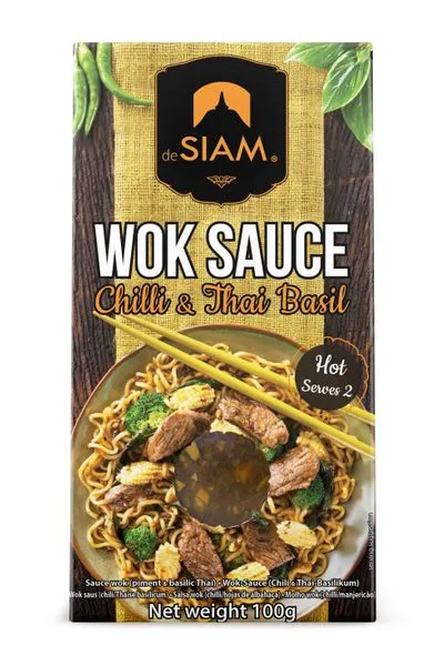 Sauce wok au piment et au basilic thaï 100g