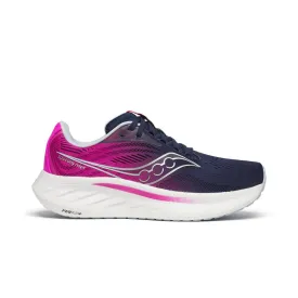 Saucony | Women's Ride 18 Running Shoes - Navy/Fuchsia