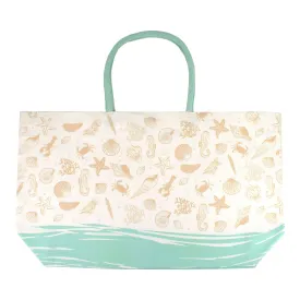 Seashells Large Canvas Tote Bag