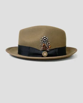 SG Trilby Fedora Hat – Dark Olive