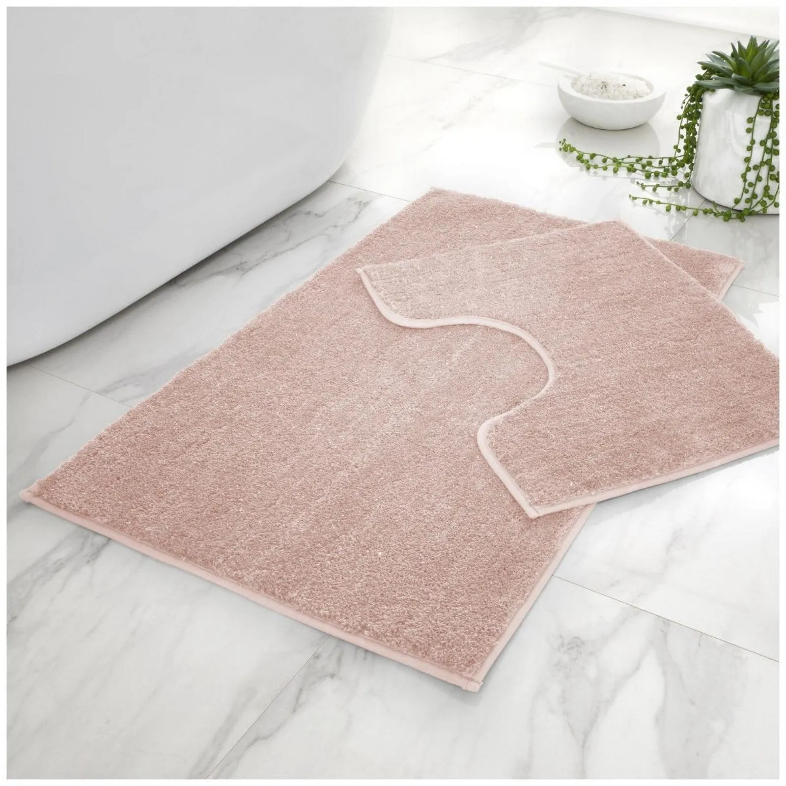 Shiny Bath Mat Set