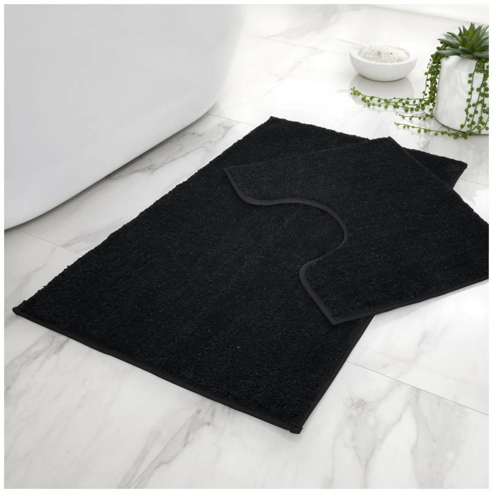 Shiny Bath Mat Set