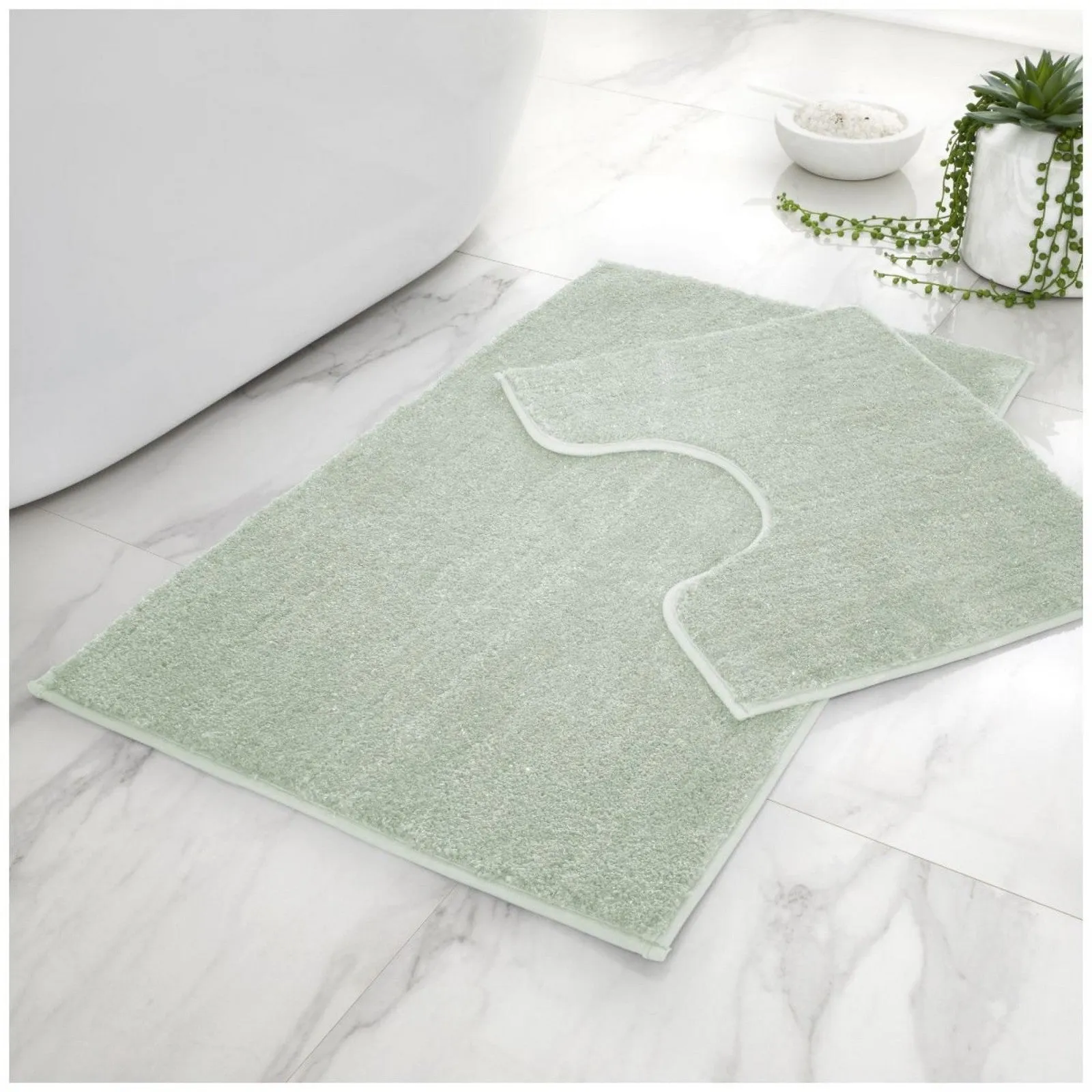 Shiny Bath Mat Set