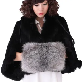 Shoulder Bag Real Fox Fur Bag Raccoon Fur Lamb Fur Handbag Totes FS14401