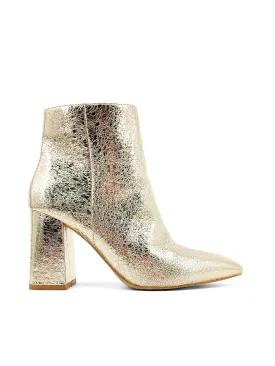 Shu Shop Gold Veronica Bootie