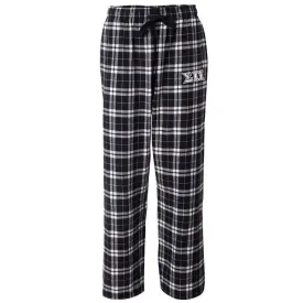 Sigma Pi Black Plaid Flannel Pants