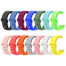 Silicone Button Style Watch Straps Compatible with Hugo Boss 22mm Range