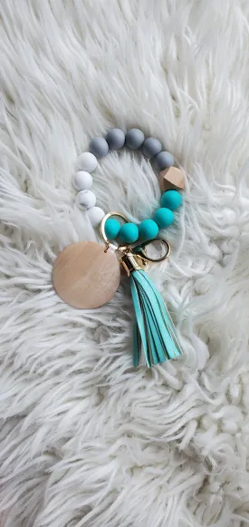 Silicone Keychain with Wristlet BangleBracelet