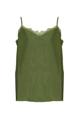 Silk Cami Green