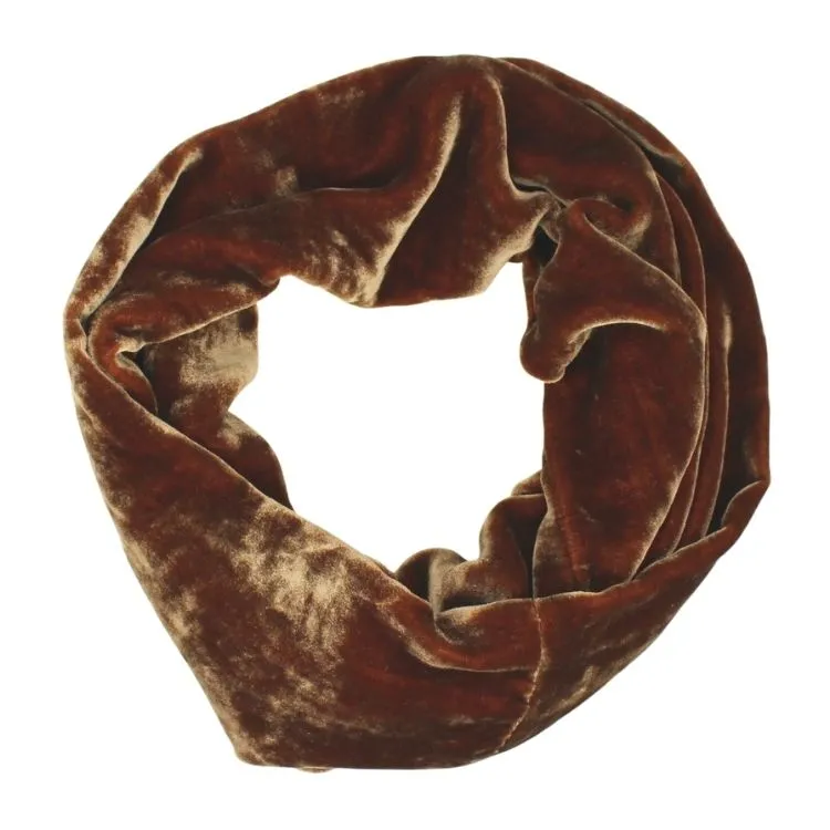 Silk Velvet Infinity Scarf