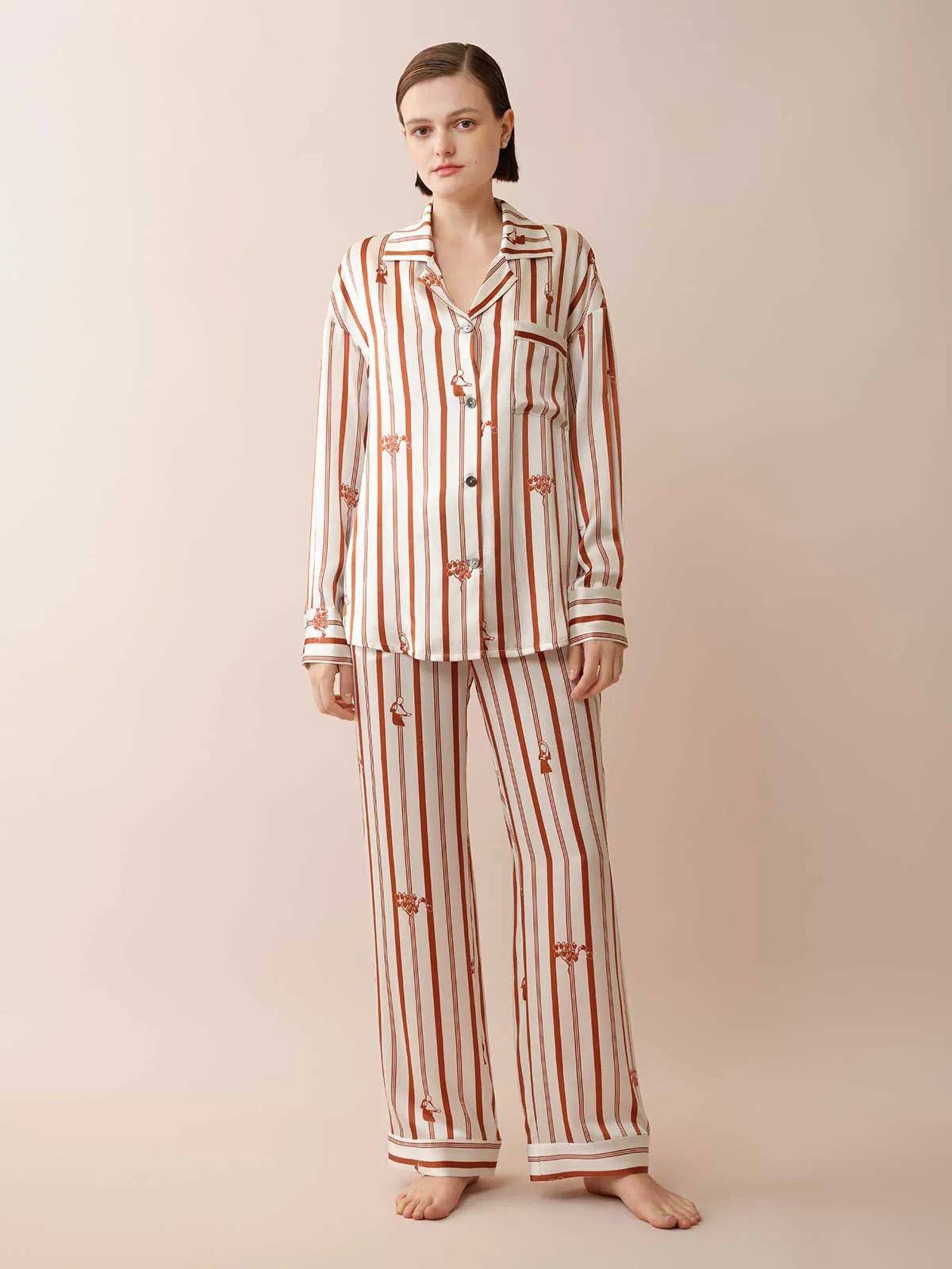 SILKINC Classic Striped Pajama Set