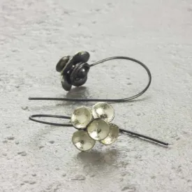 Silver Cluster Earrings