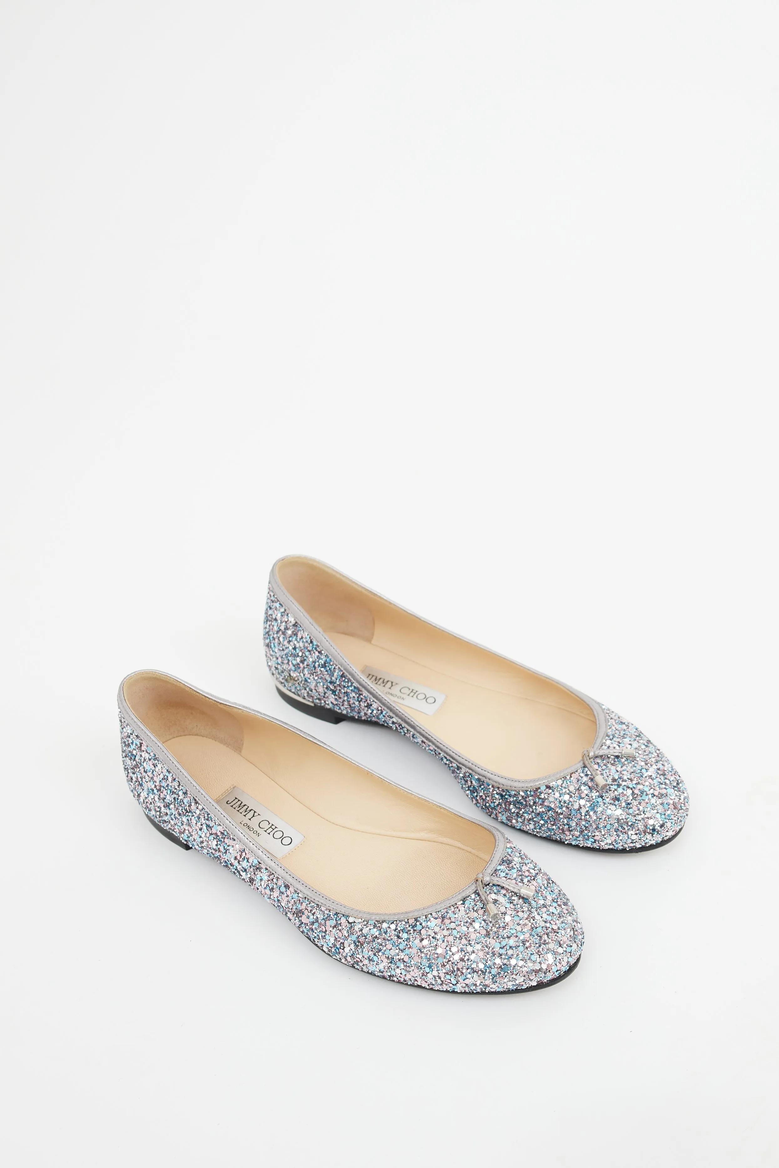 Silver Glitter Elme Ballet Flat