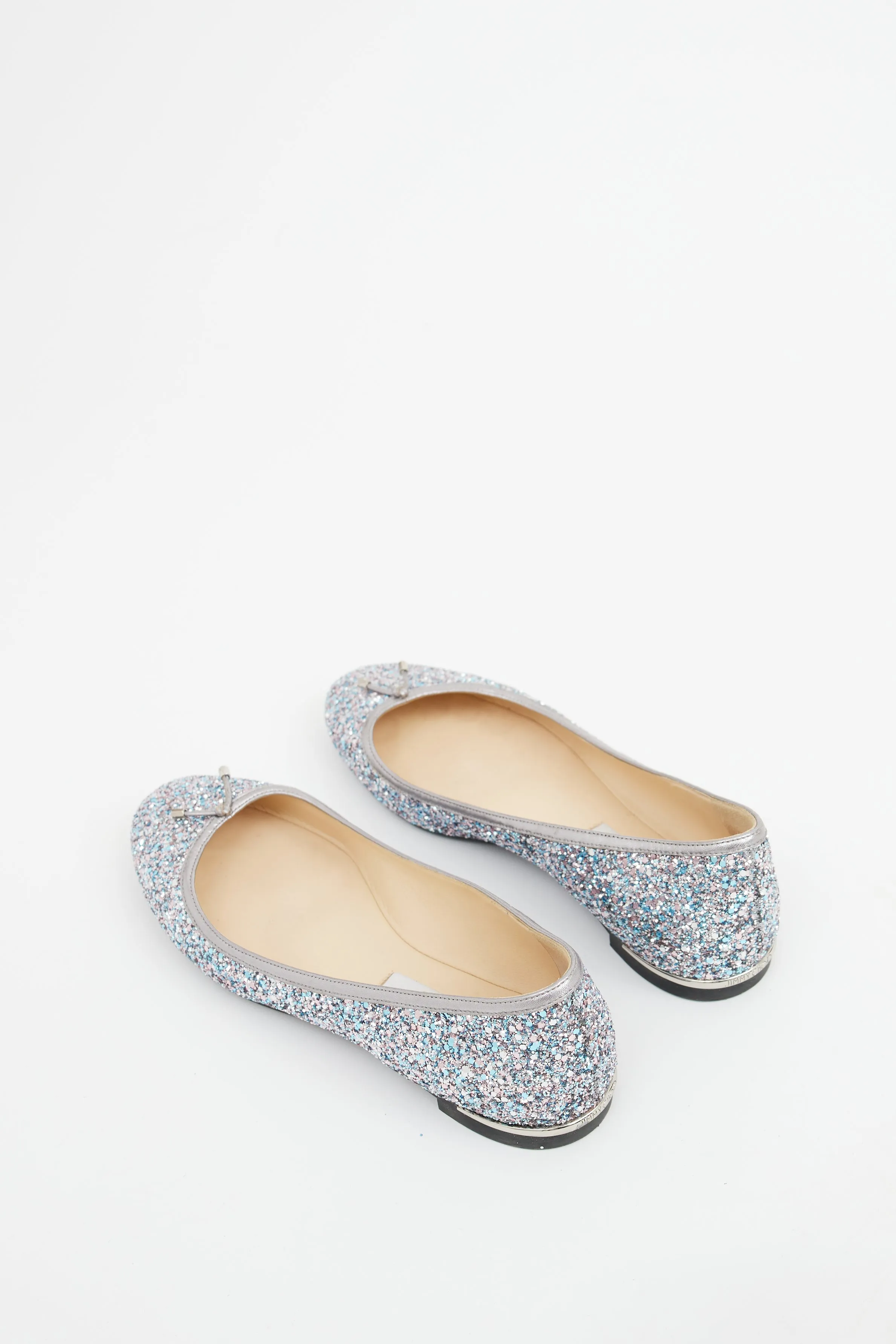 Silver Glitter Elme Ballet Flat