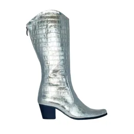 Silver Metallic Modern Cowboy